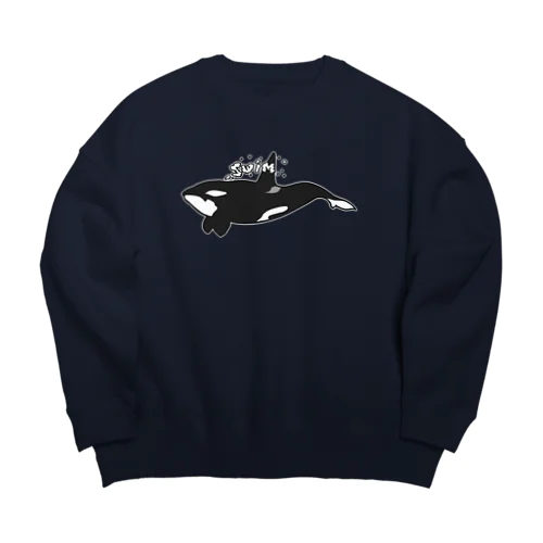 シャチ スイム Big Crew Neck Sweatshirt