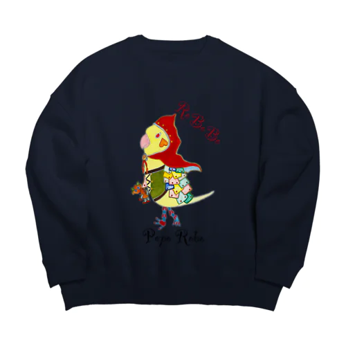 ROBOBO オカメインコ「ポポロボ」 Big Crew Neck Sweatshirt