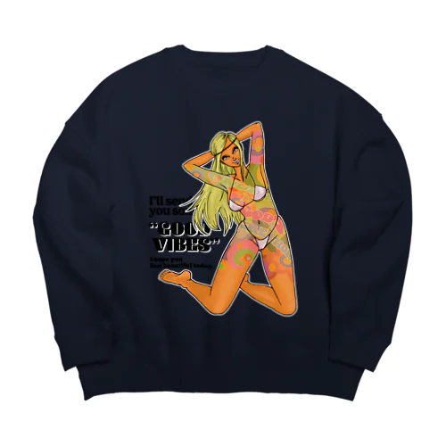 VIBES姉さん Big Crew Neck Sweatshirt