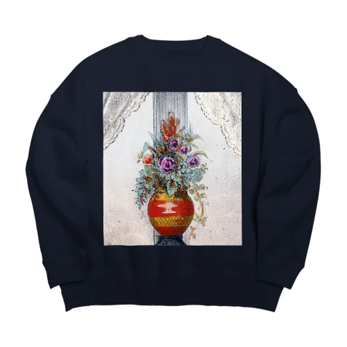 flower arrangement　 Big Crew Neck Sweatshirt