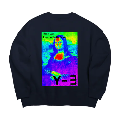 Y-m digital thermography Monna Lisa  Big Crew Neck Sweatshirt