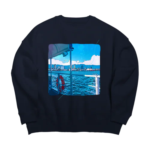 自由なのは私の方だよ Big Crew Neck Sweatshirt