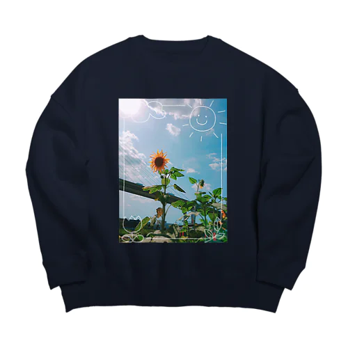 『太陽🌞と北風』 Big Crew Neck Sweatshirt