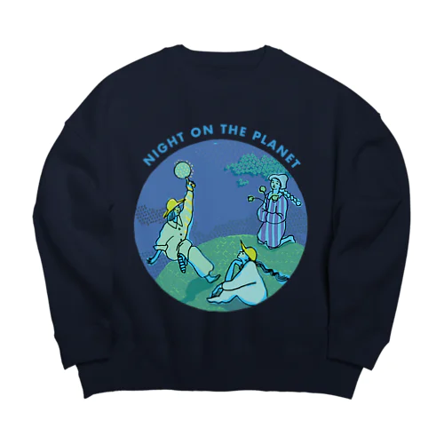 NIGHT ON THE PLANET Big Crew Neck Sweatshirt