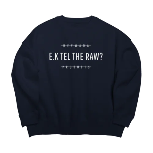 HEYWADA IKETEL WHITE Big Crew Neck Sweatshirt