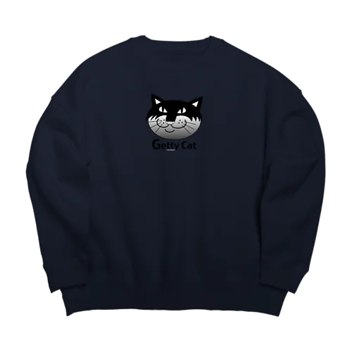 ネコのゲッティ/Getty Cat Big Crew Neck Sweatshirt