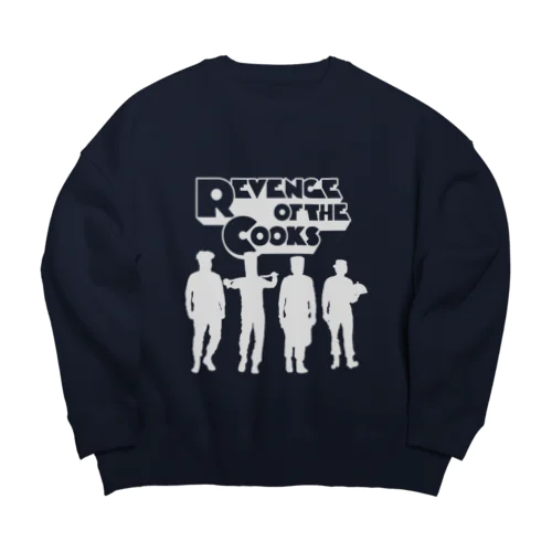 REVENGE OF THE COOKS（白） Big Crew Neck Sweatshirt