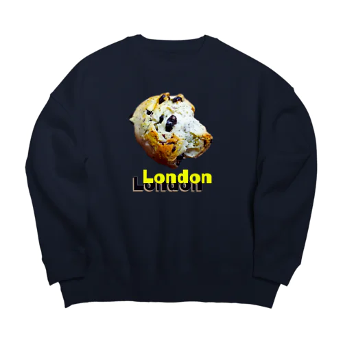 LONDON　紅茶とレーズンのスコーン　ロンドン Big Crew Neck Sweatshirt