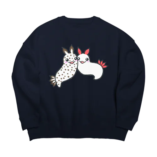 干支に因んだ海の生き物【卯🐰】 Big Crew Neck Sweatshirt