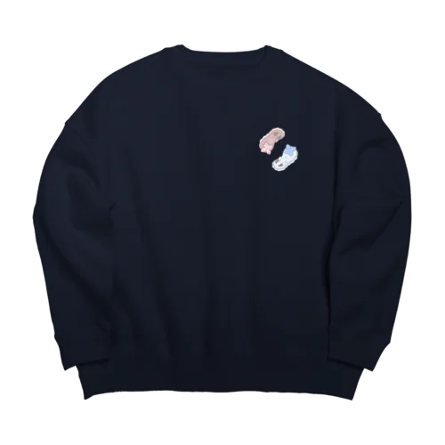 ツノアリウサギアジサイモドキウミウシ 2匹ver. Big Crew Neck Sweatshirt