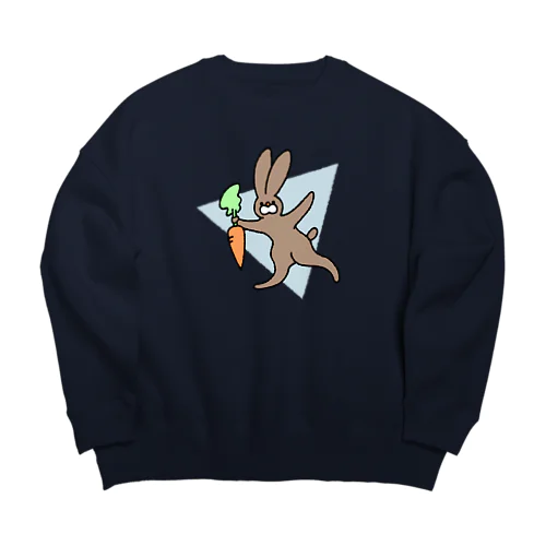 うさぎはぶにんじん Big Crew Neck Sweatshirt