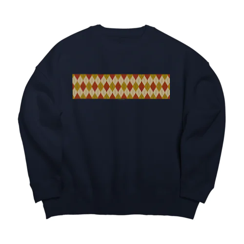 錦秋アーガイル Big Crew Neck Sweatshirt