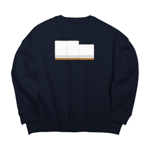 右から白ポン ( 麻雀グッズ ) Big Crew Neck Sweatshirt