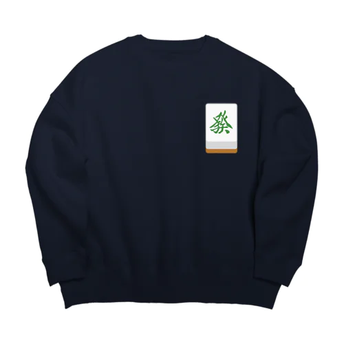 發 ( 麻雀グッズ ) Big Crew Neck Sweatshirt