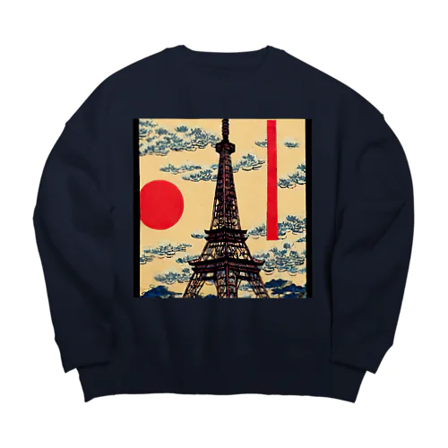 tokyotower8 Big Crew Neck Sweatshirt