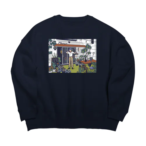 春を連れて Big Crew Neck Sweatshirt