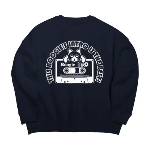 猫カセット2023白プリ Big Crew Neck Sweatshirt