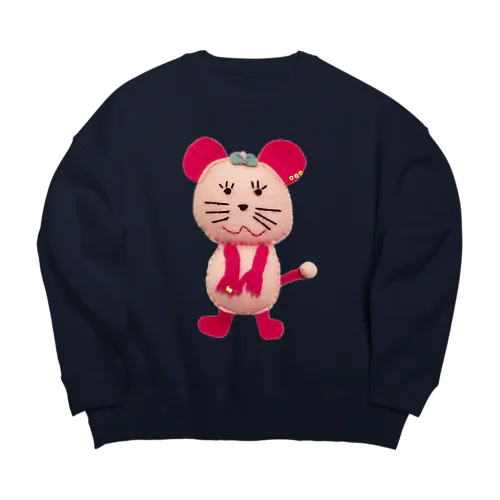 オカンがつくったネズミ・ちゅーこちゅーこ（全身） Big Crew Neck Sweatshirt