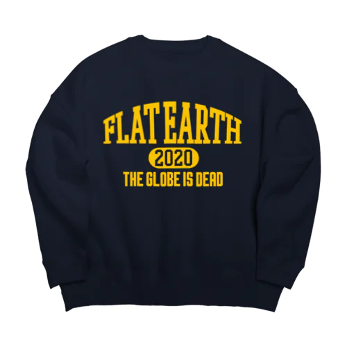 カレッジ風(ミシガンカラー)　フラットアース FLATEARTH Big Crew Neck Sweatshirt