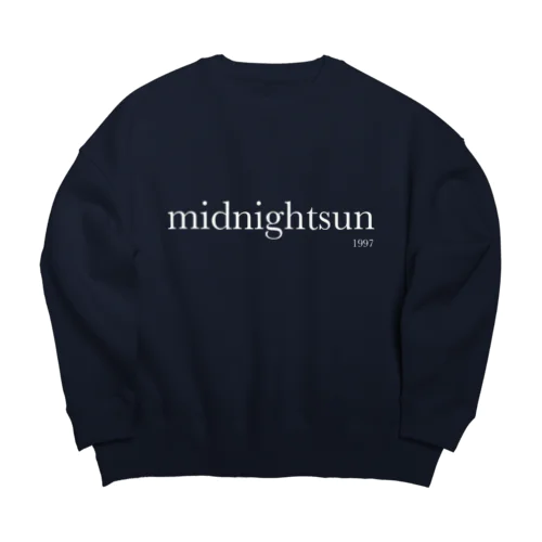 midnightsun simple logo sweat shirt ビッグシルエットスウェット