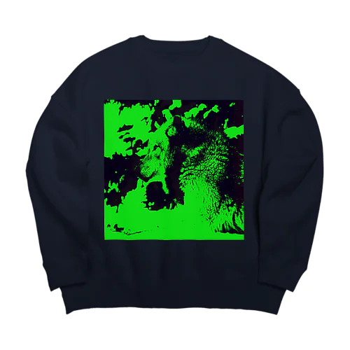 WOLF LIGHTGREEN ビッグシルエットスウェット