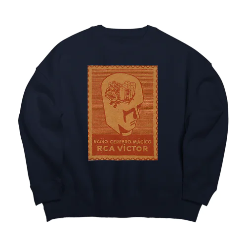 スペイン RCA VICTOR ラジオ　1930年代 Big Crew Neck Sweatshirt
