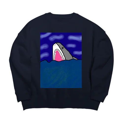 さめ。 Big Crew Neck Sweatshirt