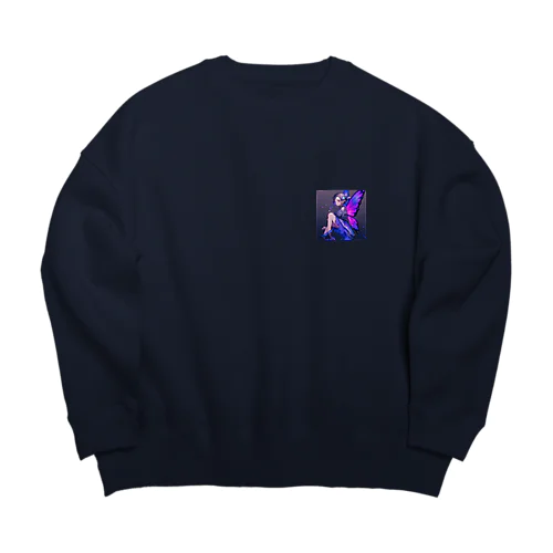 夜空には星が満ちていた。 それは、彼と彼女が初めて出会った夜だった。 Big Crew Neck Sweatshirt