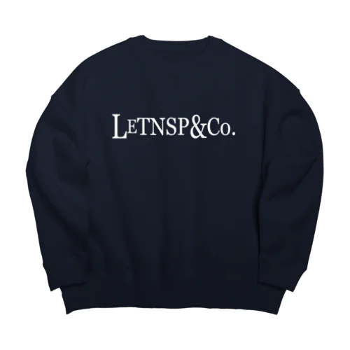 LeTNSP-003（白） Big Crew Neck Sweatshirt