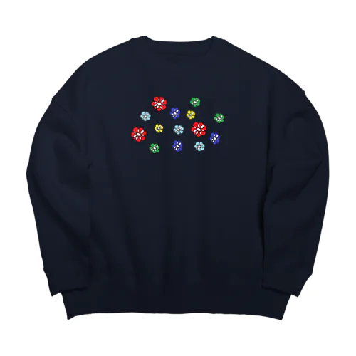 まるまる花 Big Crew Neck Sweatshirt