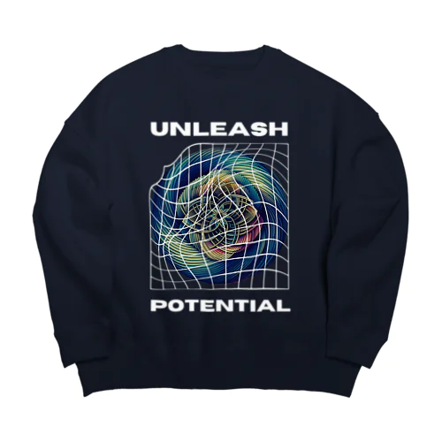 "Unleash Potential" Graphic Tee & Merch Big Crew Neck Sweatshirt