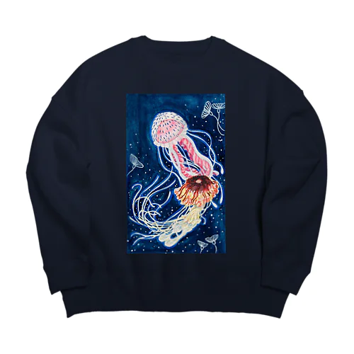 海月のワルツ Big Crew Neck Sweatshirt