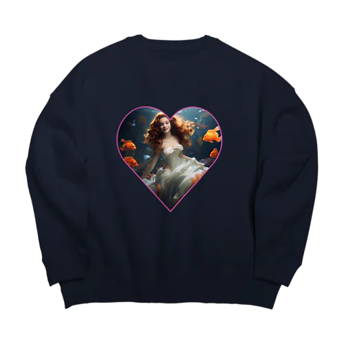 プリンセスマーメイド Big Crew Neck Sweatshirt