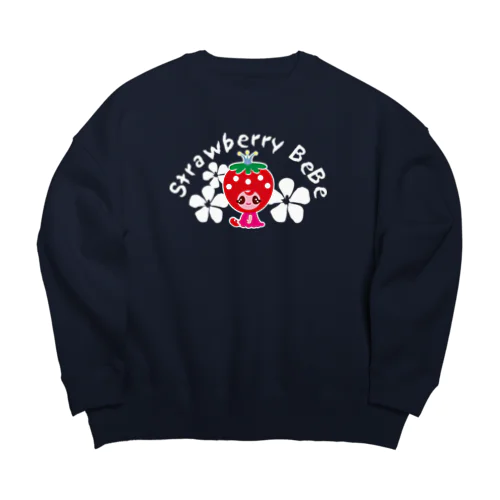 いちごのお姫さまStrawberry BeBe🍓ストロベリーべべ Big Crew Neck Sweatshirt