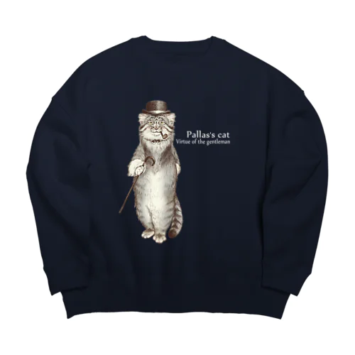 マヌルネコ紳士 Big Crew Neck Sweatshirt