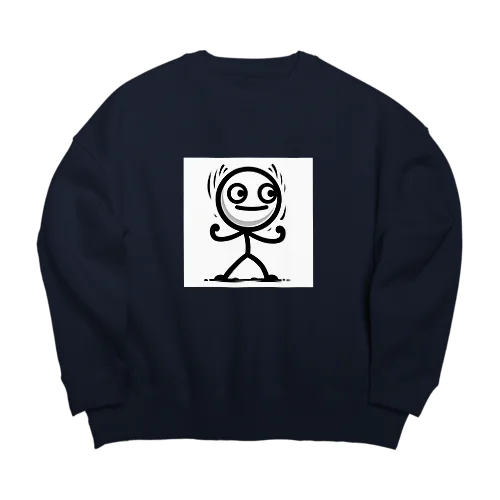 線人くん(ガッツ) Big Crew Neck Sweatshirt