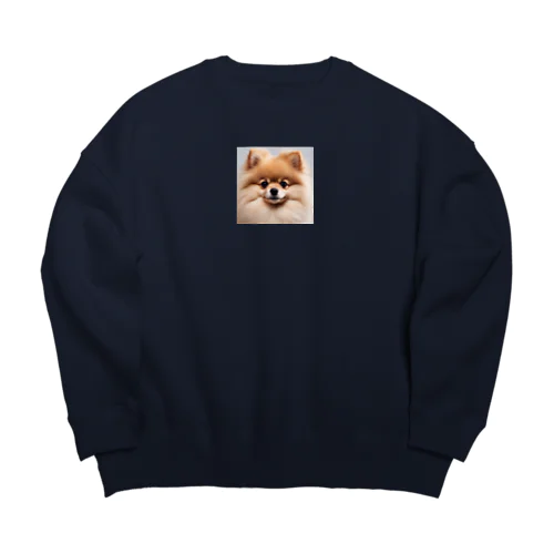 呼びリンポメちゃん Big Crew Neck Sweatshirt