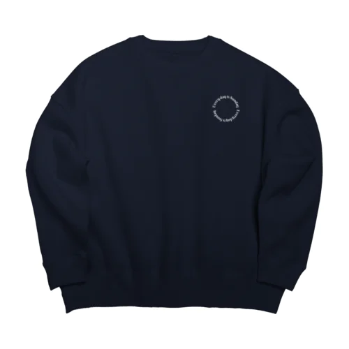 Circle Logo Sweat Big Crew Neck Sweatshirt