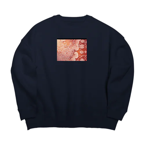 フラワーローズ Big Crew Neck Sweatshirt