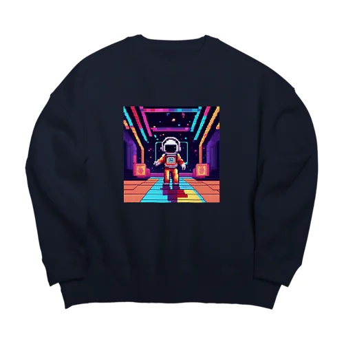 宇宙船の中のダンスフロア Big Crew Neck Sweatshirt