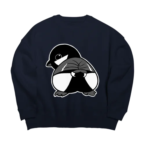 かわいいツピのぱんつ Big Crew Neck Sweatshirt