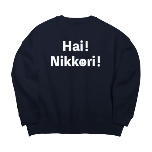 Hai!Nikkori!（はい！にっこり！） Big Crew Neck Sweatshirt