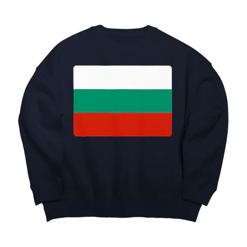 ブルガリアの国旗 Big Crew Neck Sweatshirt