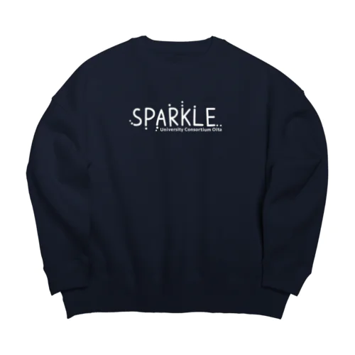 SPARKLE-ドロップス shiro Big Crew Neck Sweatshirt