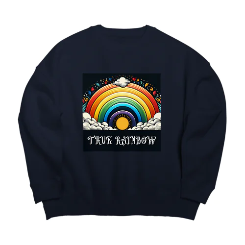 True Rainbow その2 Big Crew Neck Sweatshirt