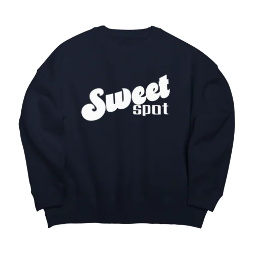 スイートスポット（ホワイト） Big Crew Neck Sweatshirt