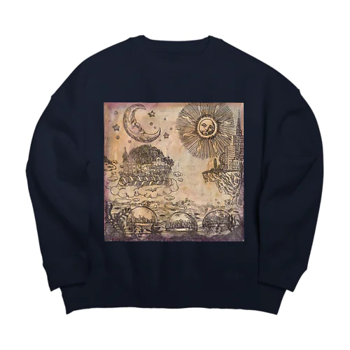 古代人の未来設計 Big Crew Neck Sweatshirt