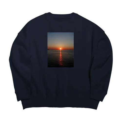 Sun rize Big Crew Neck Sweatshirt