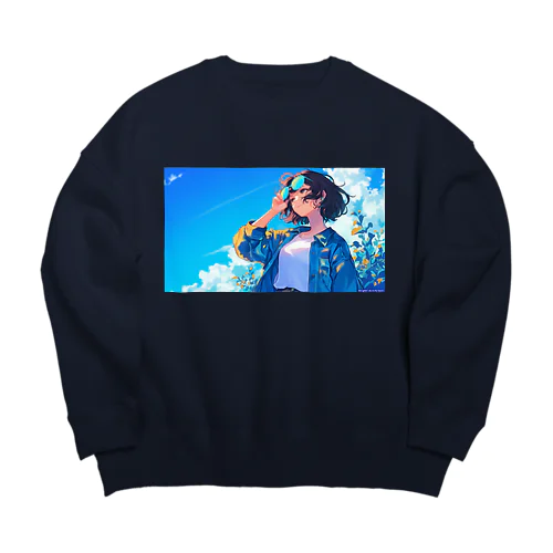 『決意の空の下』 Big Crew Neck Sweatshirt