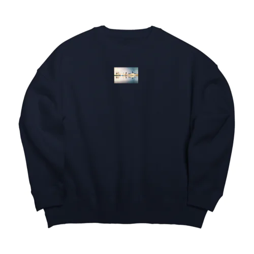 ぶるぶるぺんぎん Big Crew Neck Sweatshirt